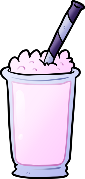 bir insan tarafından çizilmiş karikatür milkshake