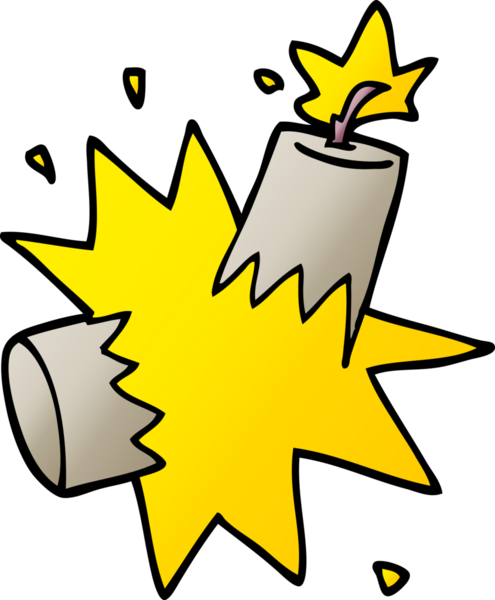 Bir insan tarafından çizilmiş karalama dinamiti.