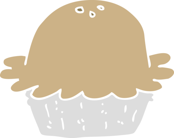 Bir insan tarafından çizilmiş düz renkli çizgi film turtası