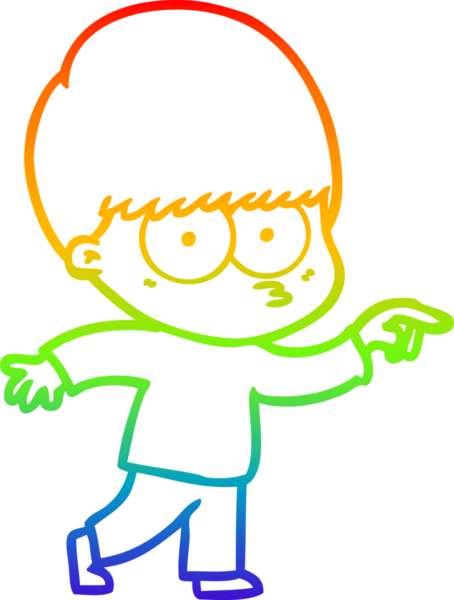 gökkuşağı gradyan çizgisi bir insan tarafından çizilmiş sinirli bir çizgi çocuk çizimi