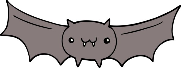 Bir insan tarafından çizilmiş vampir yarasa çizgi filmi.