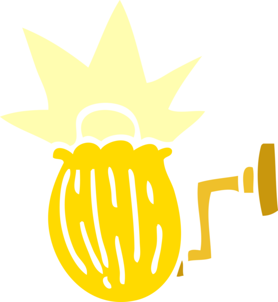 bir insan tarafından çizilmiş karikatür evi ışığı