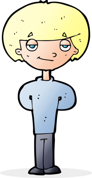 Bir insan tarafından çizilmiş mutlu bir adam.