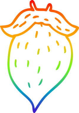 gökkuşağı gradyan çizimi bir insan tarafından çizilmiş bir çizgi sakal