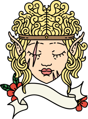 Retro Dövme Tarzı Bir insan tarafından çizilmiş barbar karakter yüzü