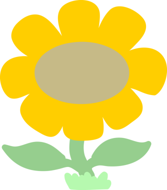 Bir insan tarafından çizilen çiçek.