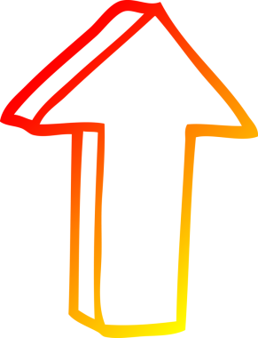 Bir insan tarafından çizilen çizgi film okunun sıcak gradyan çizimi