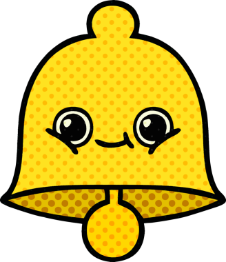 bir insan tarafından çizilmiş bir çanın çizgi roman tarzı