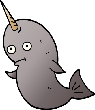 Bir insan tarafından çizilmiş karalama deniz gergedanı.