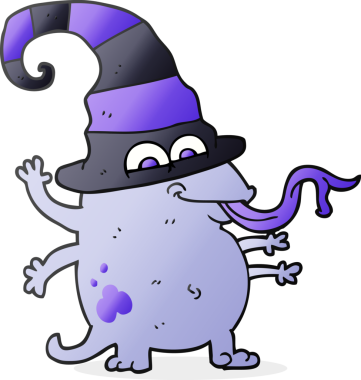 Bir insan tarafından çizilmiş serbest çizim cadılar bayramı uzaylısıName