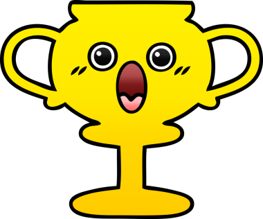 Bir insan tarafından çizilmiş bir kupanın gölgelenmiş karikatürü