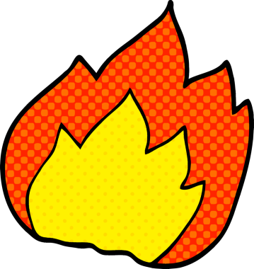 Bir insan tarafından çizilmiş karalama ateşi