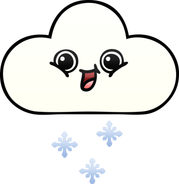 Bir insan tarafından çizilen kar bulutunun gölgeli çizimi