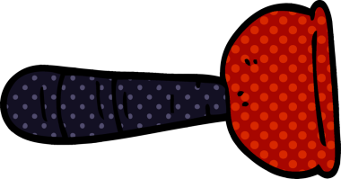 Bir insan tarafından çizilmiş karalama tuvalet pompası.