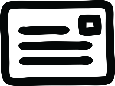 bir insan tarafından çizilmiş zarf harf simgesi