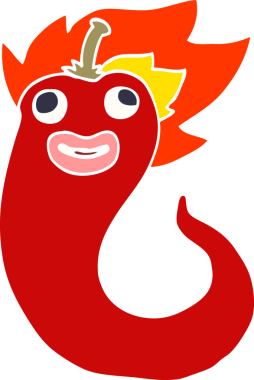 Bir insan tarafından çizilmiş sıcak soğuk karalama.