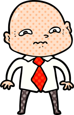 bir insan tarafından çizilmiş sinirli bir adam.