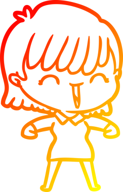 Bir insan tarafından çizilmiş bir karikatür kadın çizimi