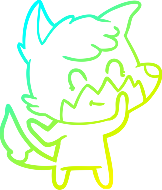 Bir insan tarafından çizilmiş soğuk hava çizgisi.