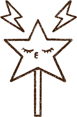 Sihirli Asa Kömür Bir insan tarafından çizilmiş