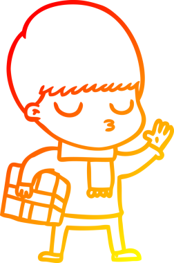 İnsan tarafından çizilmiş bir çizgi film karakteri çizimi.