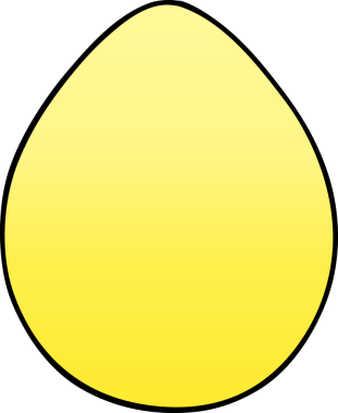 bir insan tarafından çizilmiş gölgelenmiş garip karikatür yumurtası