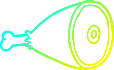 Bir insan tarafından çizilen etin soğuk gradyan çizgisi