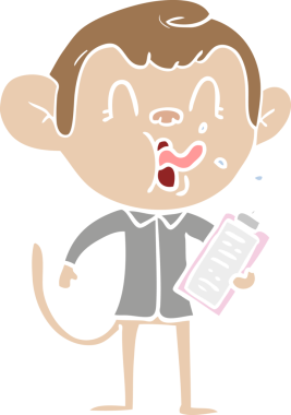 çılgın düz renk çizgi film yönetmeni bir insan tarafından çizilmiş.