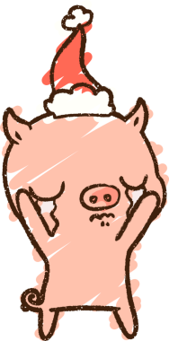 Bir insan tarafından çizilmiş Noel Domuz Tebeşiri