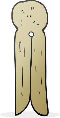 Bir insan tarafından çizilmiş eski usul tahta çivi.