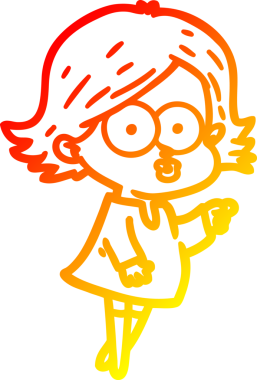 Bir insan tarafından somurtulmuş çizgi film kızı çizimi.