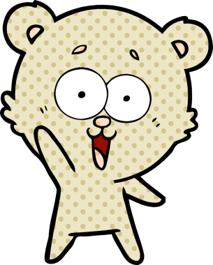 Bir insan tarafından çizilmiş bir çizgi film karakteri.