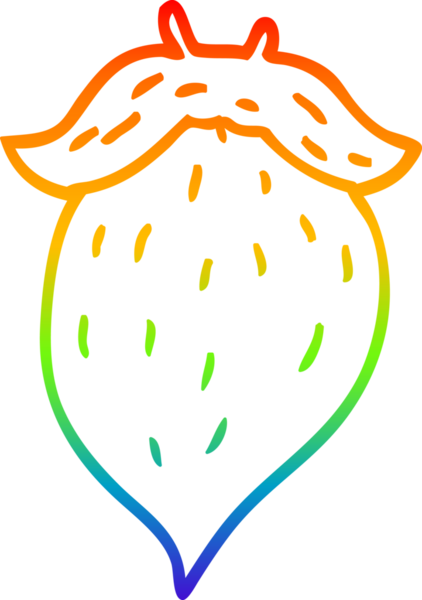 gökkuşağı gradyan çizimi bir insan tarafından çizilmiş bir çizgi sakal