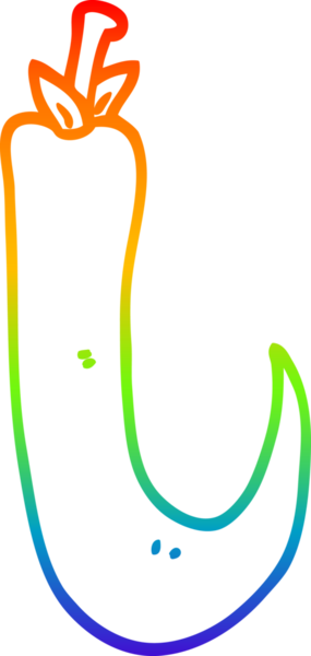 Bir insan tarafından çizilmiş kırmızı kırmızı kırmızı acı biber çizgi çizimi