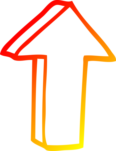 Bir insan tarafından çizilen çizgi film okunun sıcak gradyan çizimi