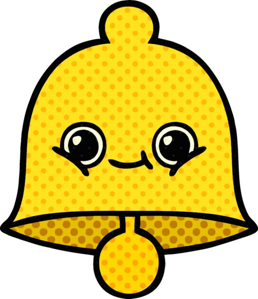 bir insan tarafından çizilmiş bir çanın çizgi roman tarzı