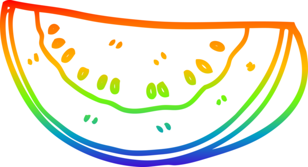 Bir insan tarafından çizilmiş karpuz karpuzunun çizimi.