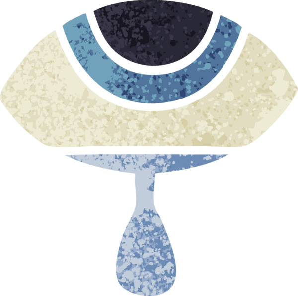 Bir insan tarafından çizilmiş ağlayan bir gözün retro çizim tarzı karikatürü