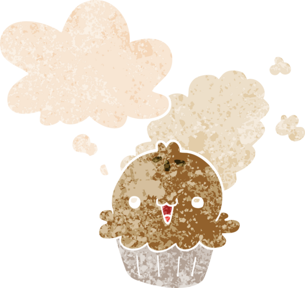 Düşünce baloncuğu ve grunge ile sevimli çizgi film turtası bir insan tarafından çizilmiş sıkıntılı retro desen tarzı