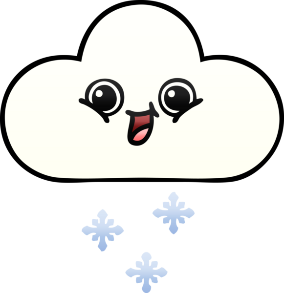 Bir insan tarafından çizilen kar bulutunun gölgeli çizimi