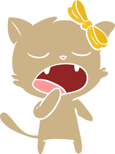 Bir insan tarafından çizilmiş düz renkli çizgi film.