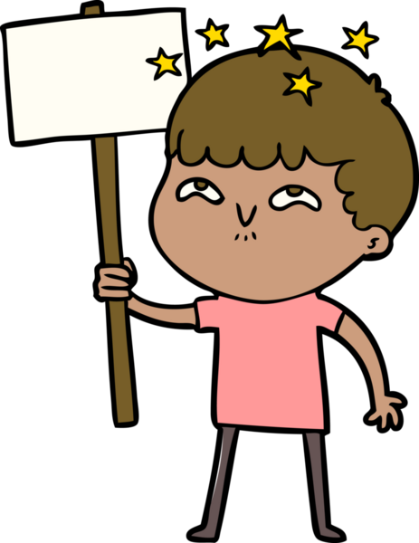 çizgi film bir insan tarafından çizilmiş hayret verici çocuk.