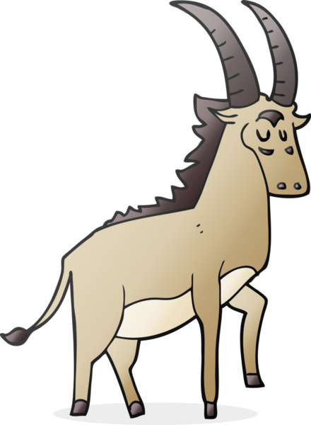 Bir insan tarafından çizilmiş serbest çizim bir antilop.