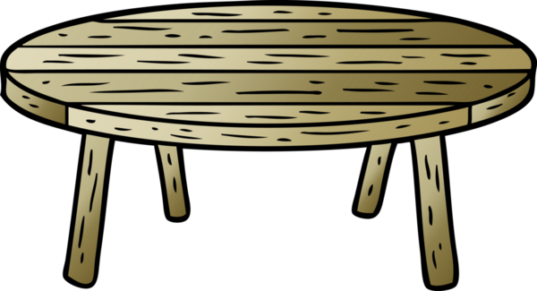 Bir insan tarafından çizilmiş ahşap masa.