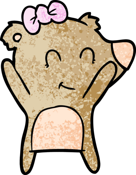 Bir insan tarafından çizilmiş bir çizgi film karakteri.