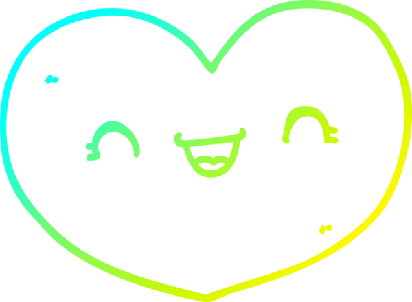 Bir insan tarafından çizilmiş bir aşk karikatürü çizimi.