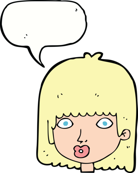 Bir insan tarafından çizilmiş konuşma balonlu bir karikatür.