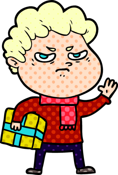 Bir insan tarafından çizilmiş kızgın bir adam.