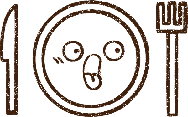 Bir insan tarafından çizilmiş yemek tabağı kömürü.