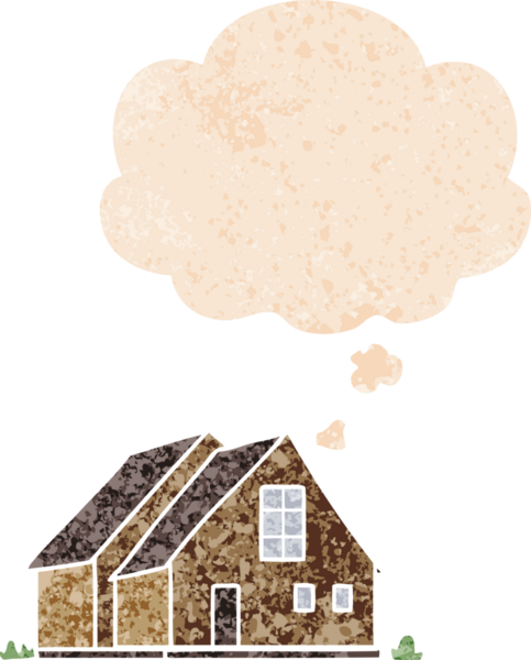 Düşünce baloncuğu ve grunge ile karikatür bir insan tarafından çizilmiş rahatsız edilmiş retro tarzı